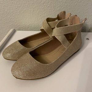 Beautiful Gold Ballet Flats